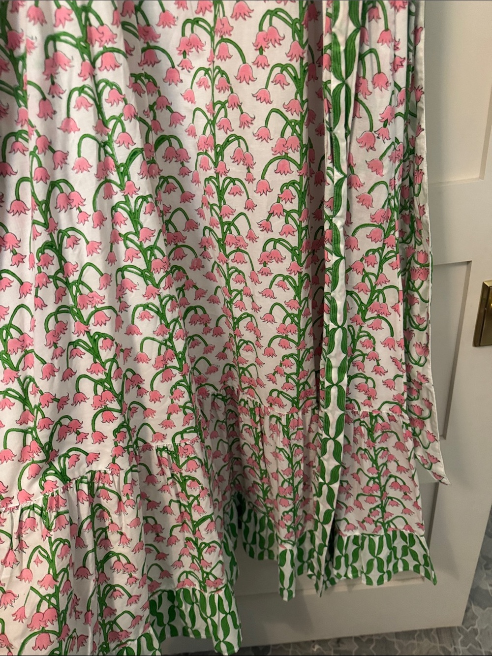Sue sartor Marias sleeveless maxi dress guava Kelly green - Picture 5 of 10